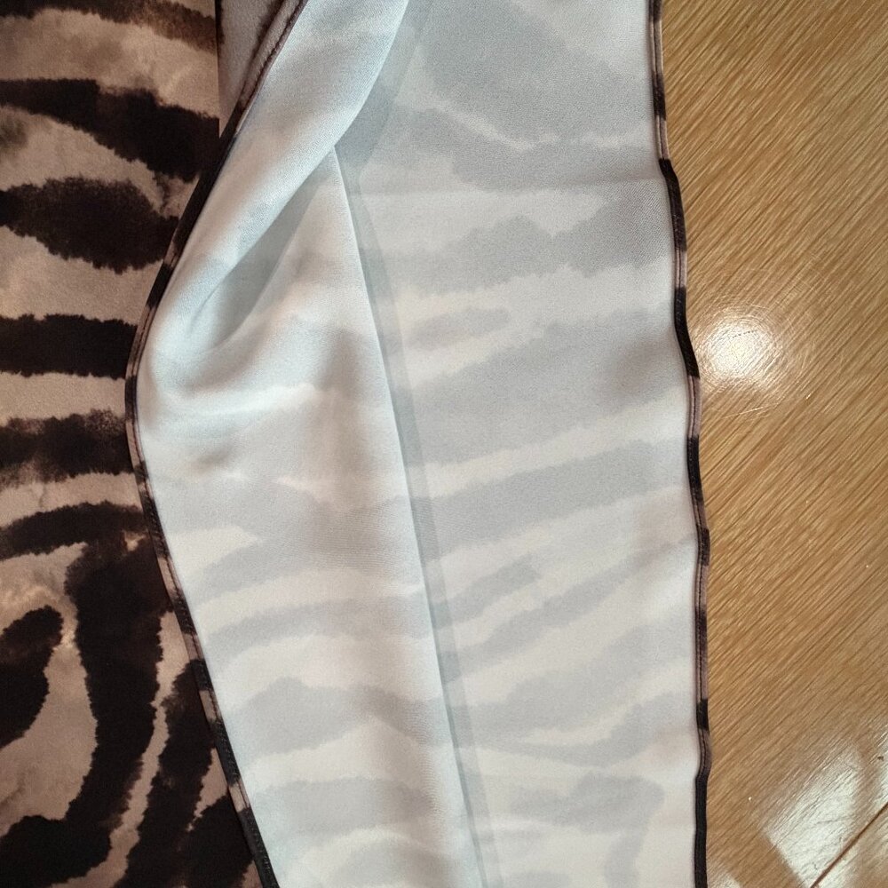 WMNS M Mango MNG Animal Print Midi Slip Skirt BNWT elastic-waist brown zebra max - Picture 10 of 14